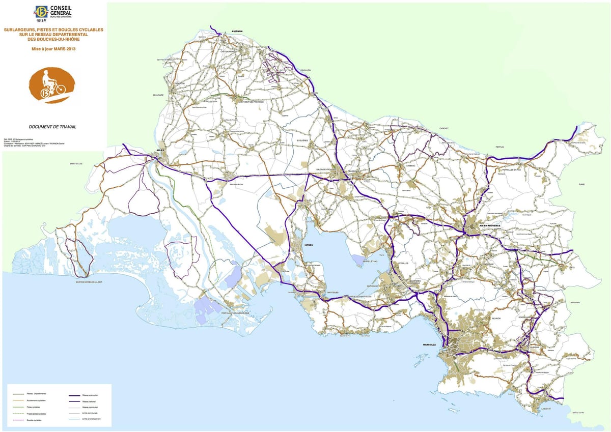 karta Marseille bicikl 