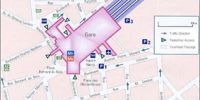 Željeznički kolodvor Marseille kartica